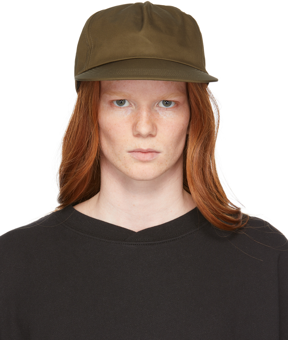 Khaki Gabardine Five-Panel Cap