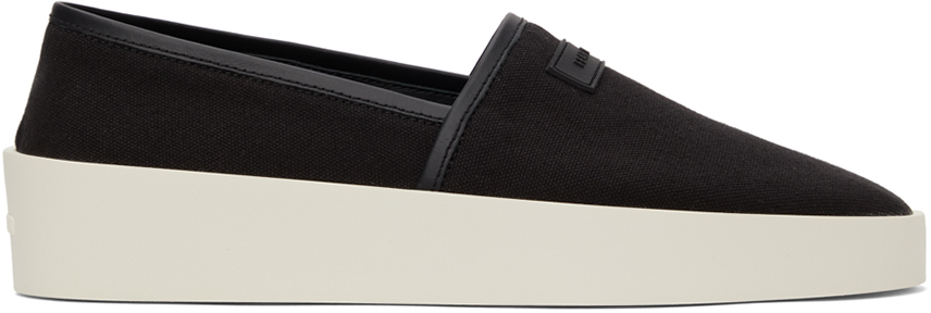 Fear of God Black Canvas Espadrille Sneakers