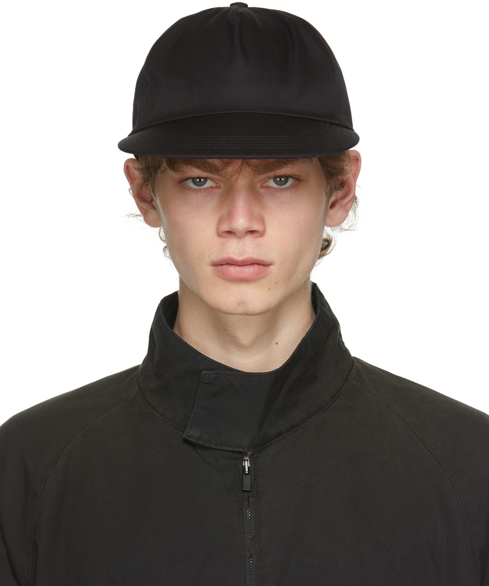 Fear of God: Black Gabardine Five-Panel Cap SSENSE