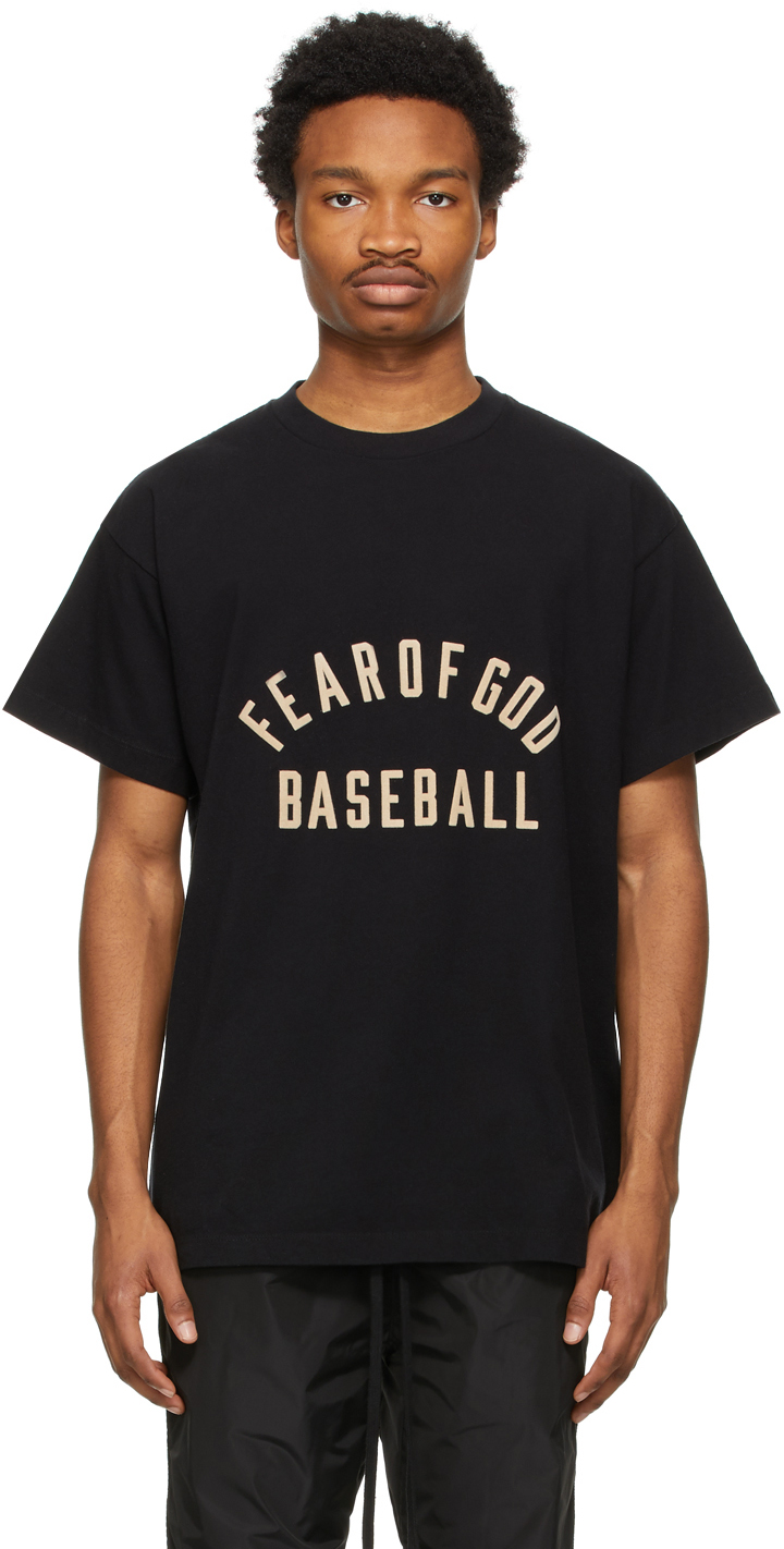 Black 'Baseball' T-Shirt