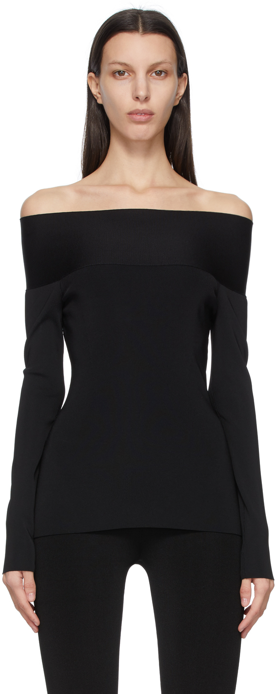 next black bardot top