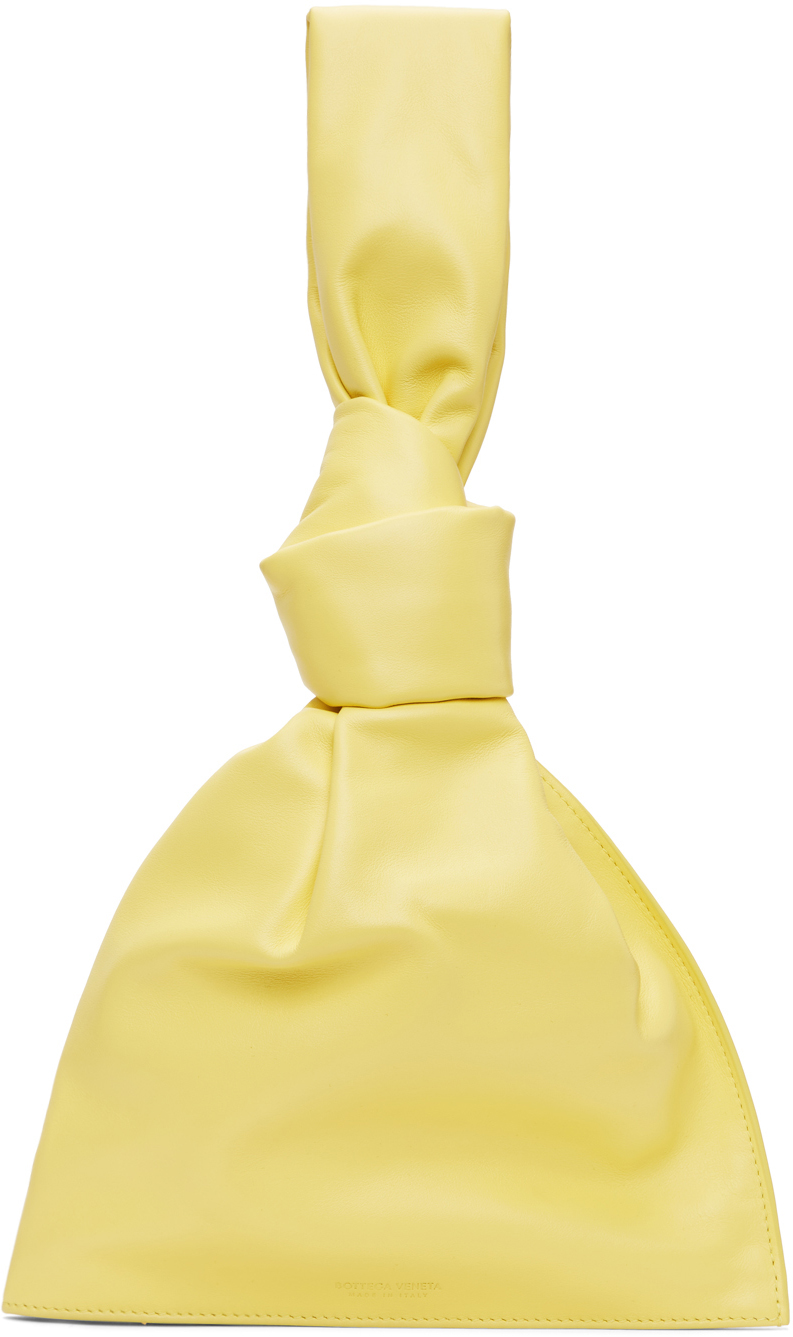 Bottega Veneta Yellow 'The Mini Twist' Pouch