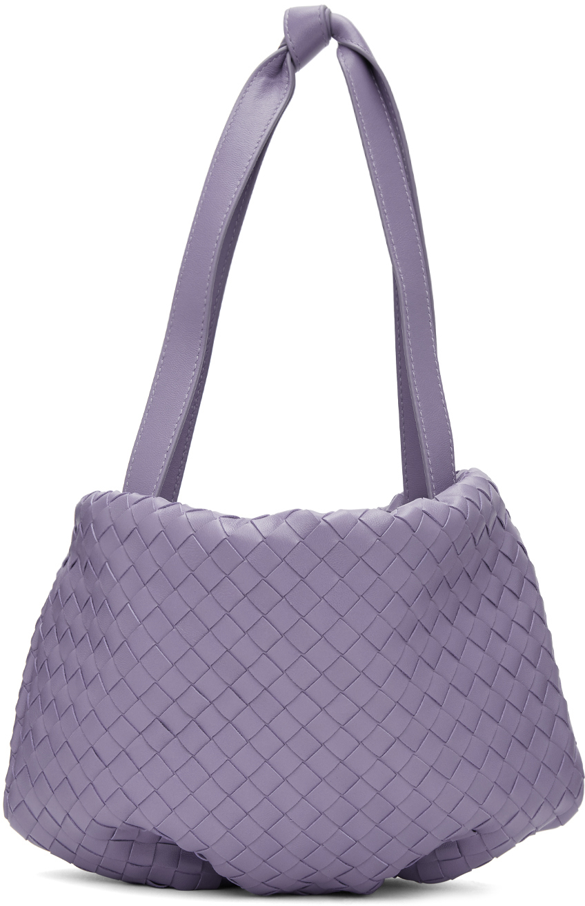 Bottega Veneta Purple Small Intrecciato Bulb Bag