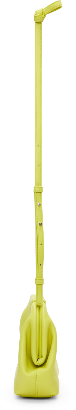 Bottega Veneta Yellow Small V Clasp Bag In 3458 Seagrs