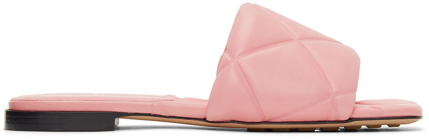 Bottega Veneta Pink Lido Flat Sandals