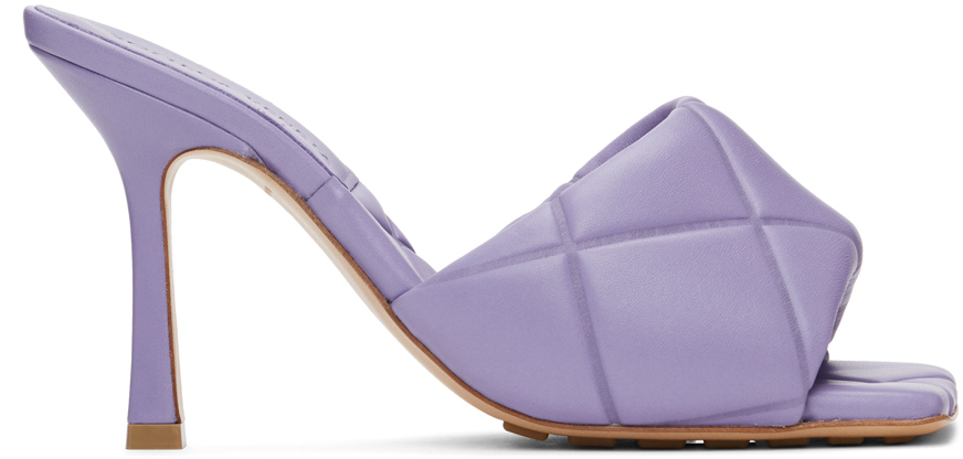 Purple ‘The Rubber Lido’ Heeled Sandals