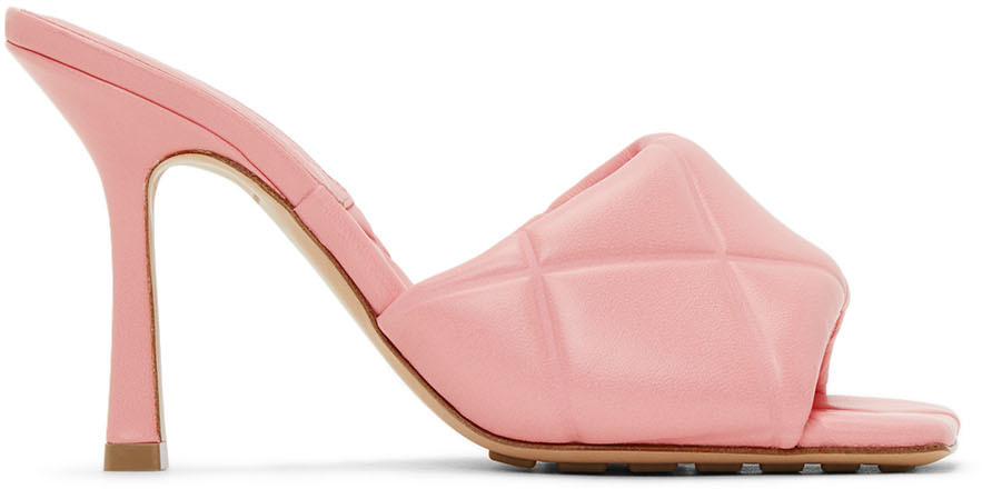 Bottega Veneta Pink Lido Sandals