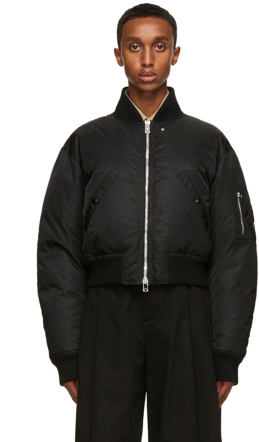 Bottega Veneta: Black Down Puffer Jacket | SSENSE