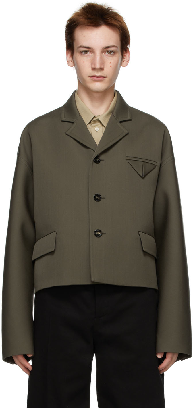 short khaki jacket