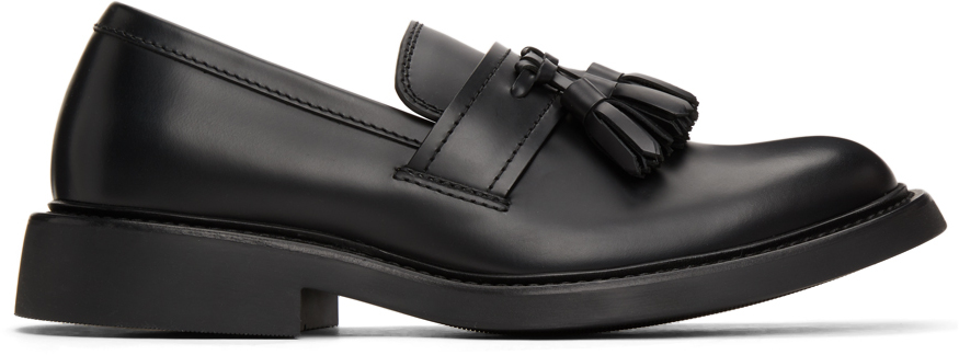 Bottega Veneta Black 'The Level' Loafers