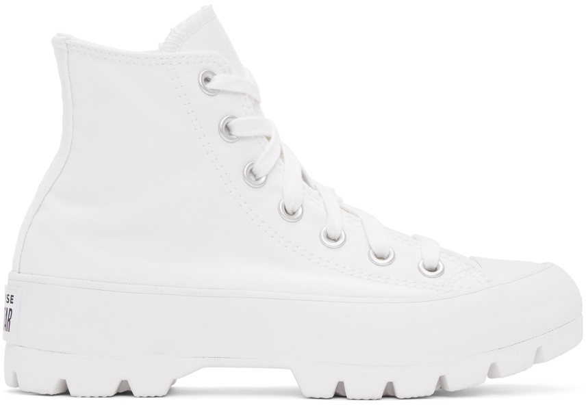 Converse White Lugged Chuck Taylor All Star Hi Sneakers
