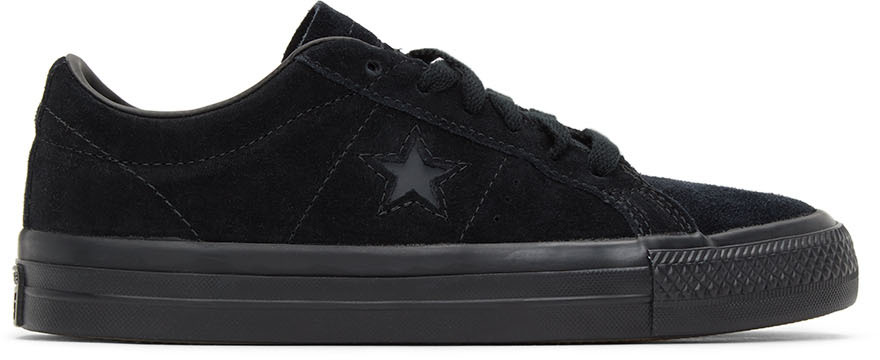 Converse Black Suede One Star Pro Sneakers