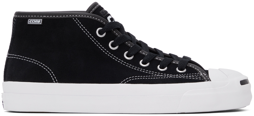 Converse Black & White Jack Purcell Pro Mid-Top Sneakers