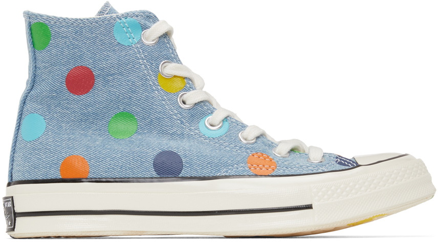 Blue Golf Wang Edition Chuck 70 High Sneakers by Converse on Sale