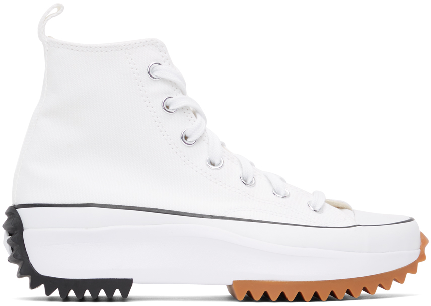 Converse: White Run Star Hike Hi Sneakers | SSENSE