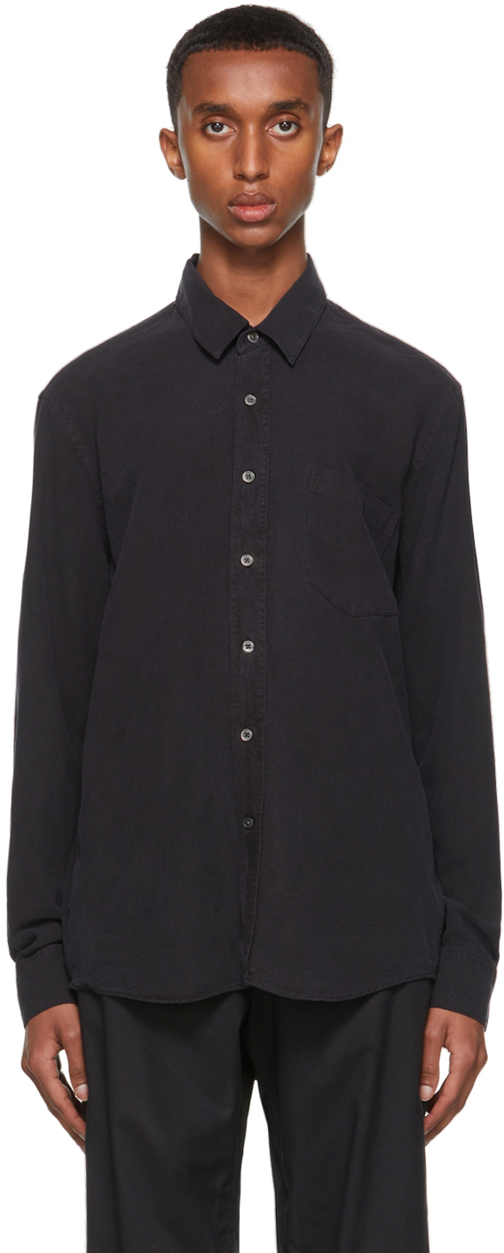 Black Silk Classic Shirt