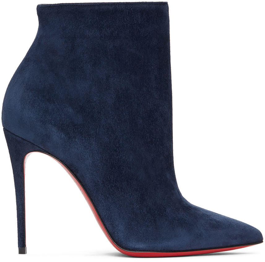 Christian Louboutin: Navy So Kate 100 Boots | SSENSE