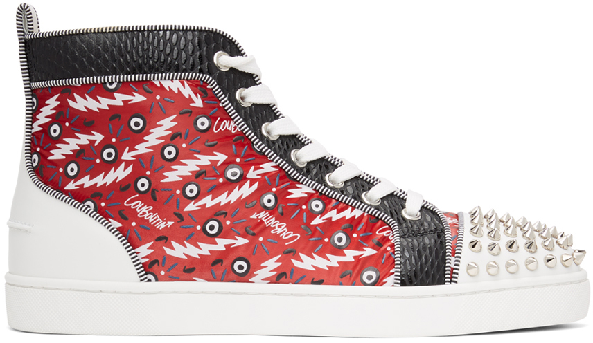 red christian louboutin sneakers