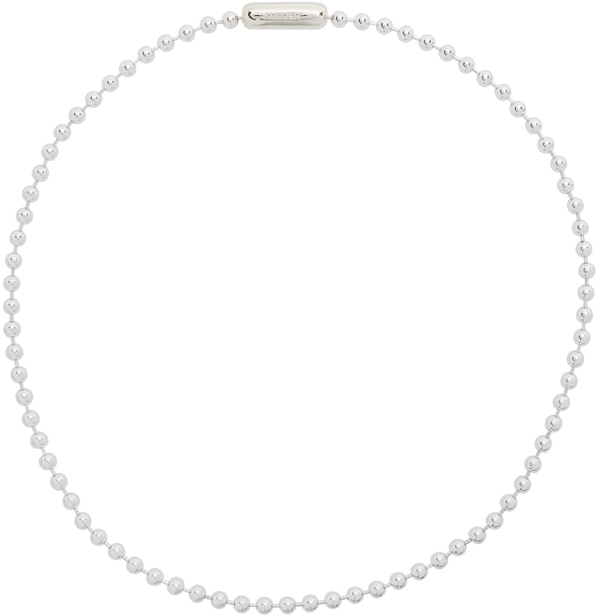 AMBUSH: Silver Ball Chain Necklace | SSENSE