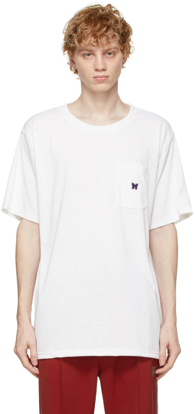 NEEDLES White Logo T-Shirt