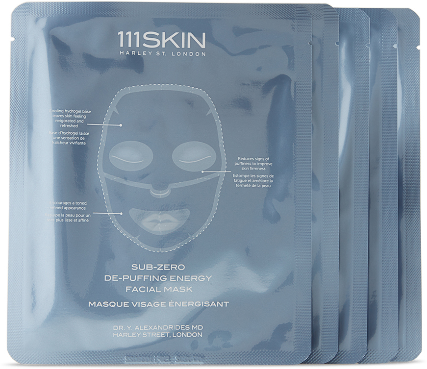 111 Skin Five Pack Rose Gold Brightening Facial Treatment Masks 30 mL