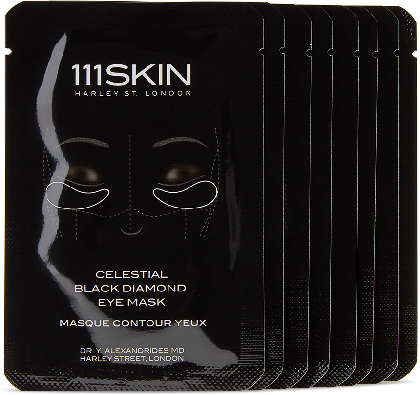 111 Skin Eight Pack Celestial Black Diamond Eye Masks 6 mL
