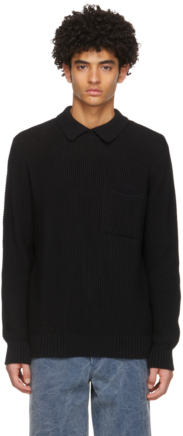 身幅約50cmNOAH Seed Stitch Collar Sweater - ニット/セーター