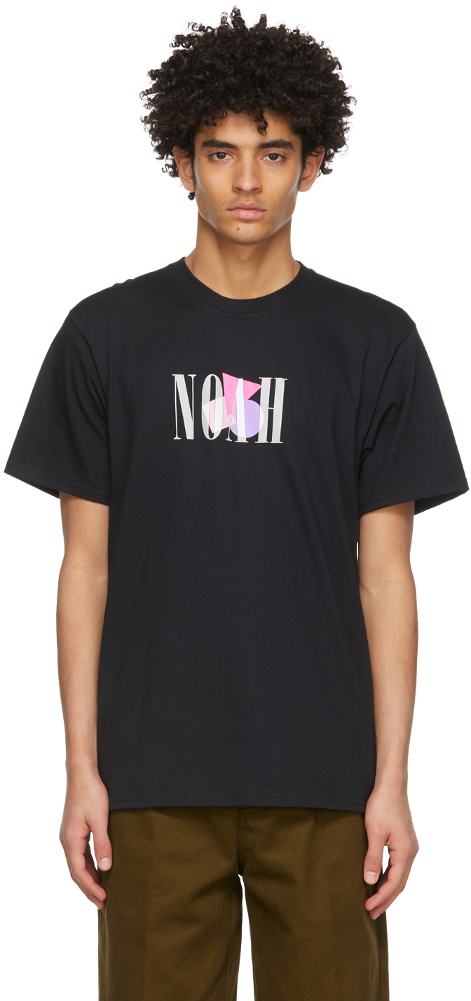 Noah: Black Shapes Logo T-Shirt | SSENSE