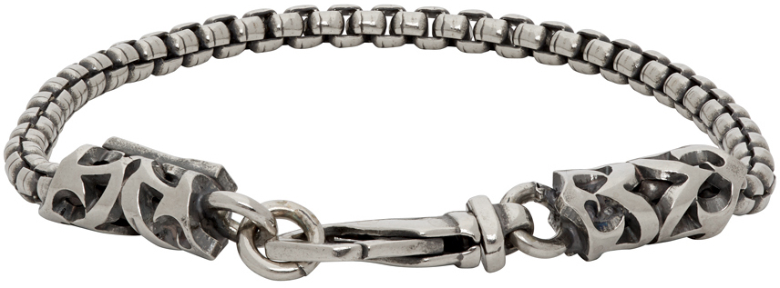 Silver Tubular Chain Bracelet By Emanuele Bicocchi On Sale