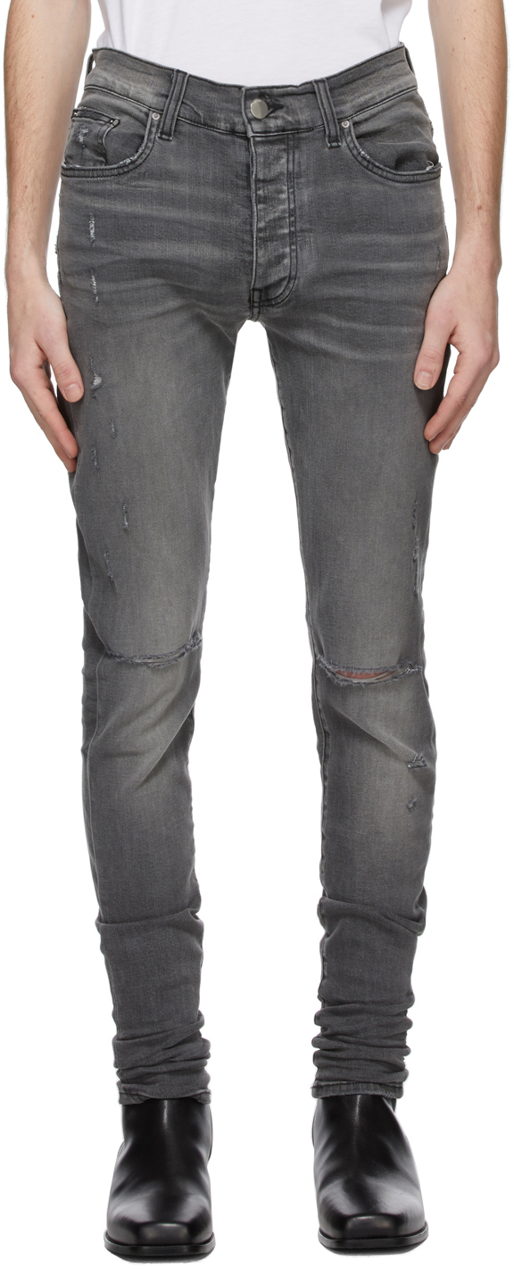 amiri grey jeans