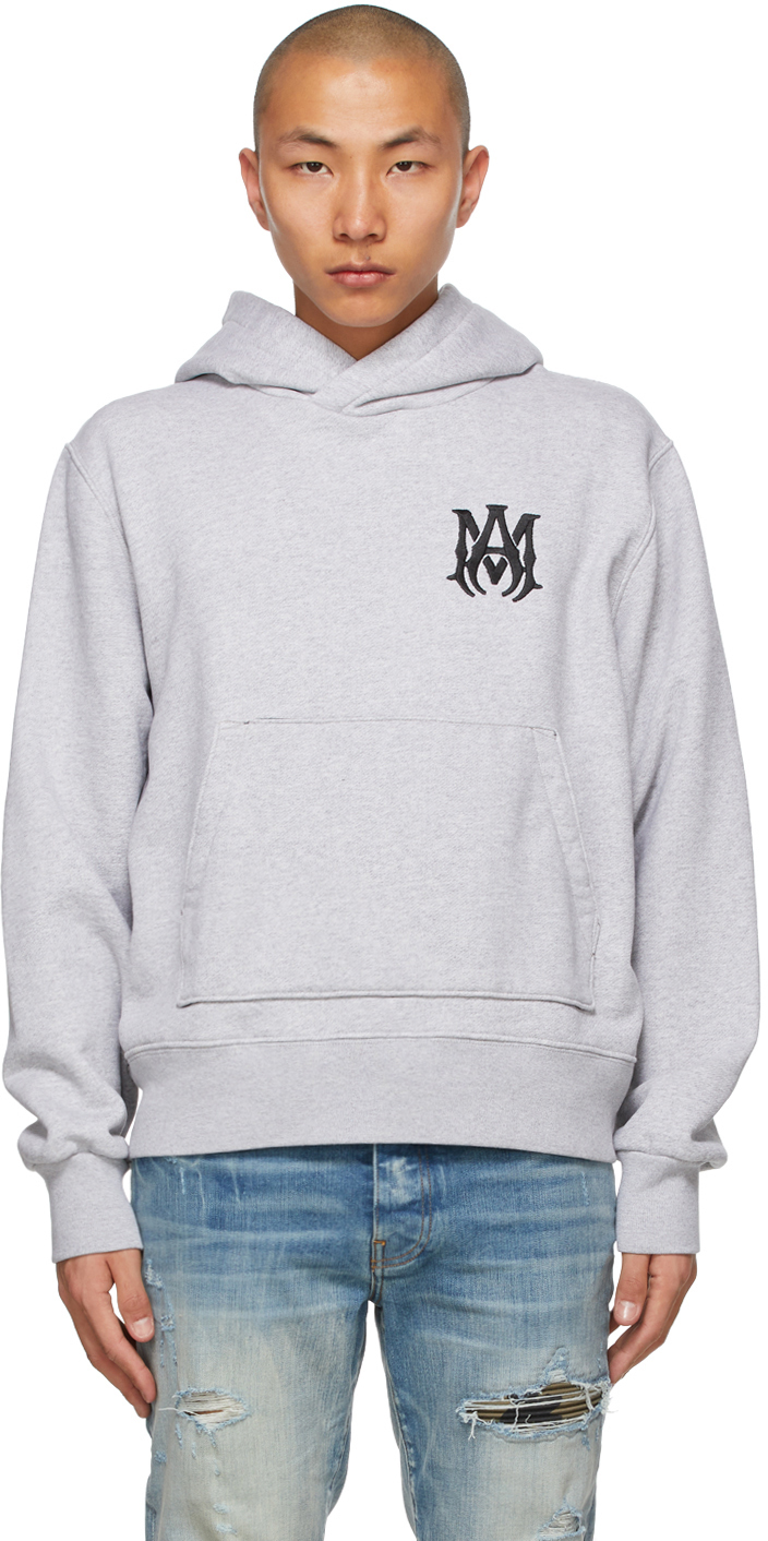 Grey fitted hoodie Clearance