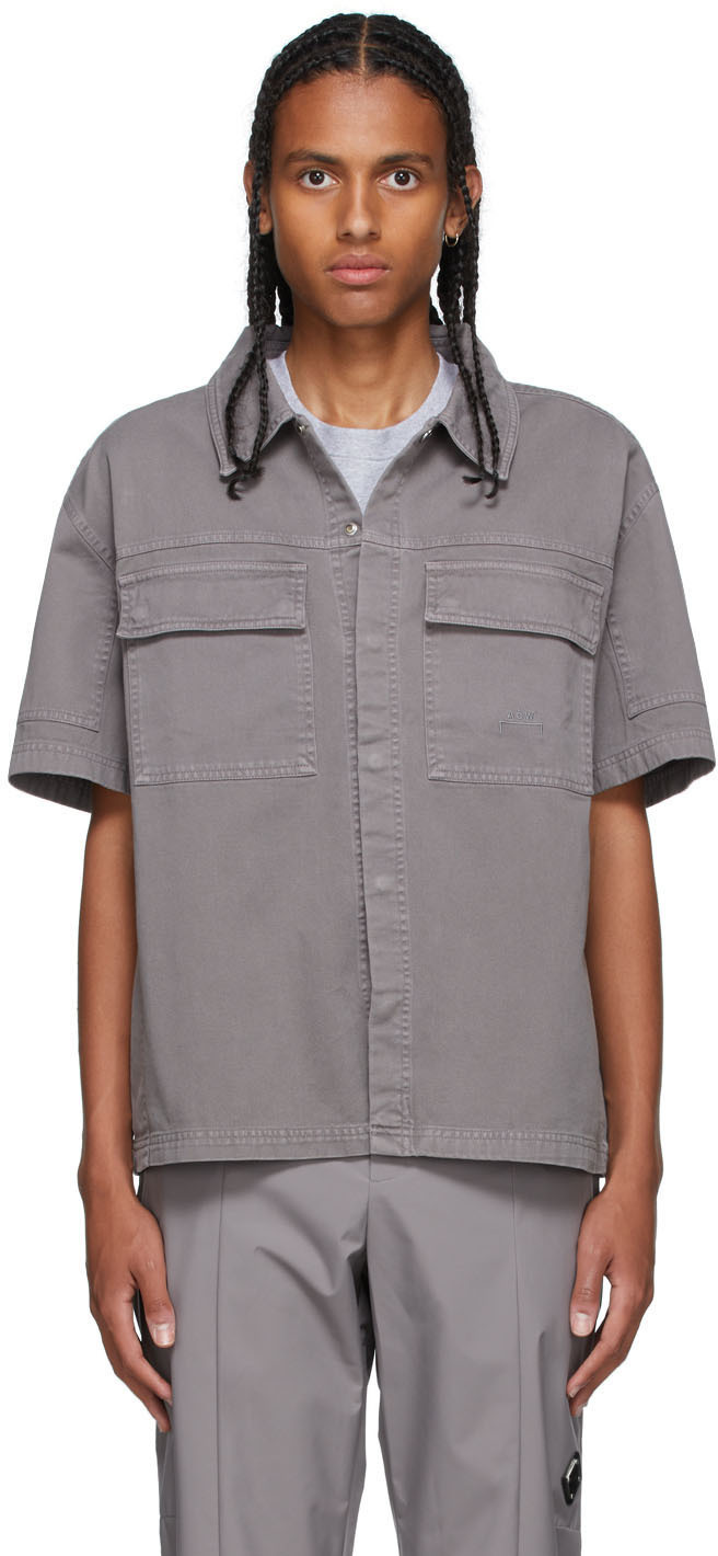 A-COLD-WALL* Grey Short Sleeve Over Shirt | Smart Closet