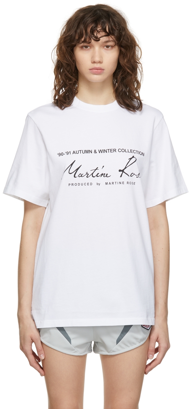 Martine Rose Blue Relax Logo T-Shirt