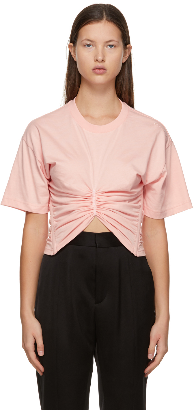 Y/Project Pink Ruched Corset T-shirt | Smart Closet