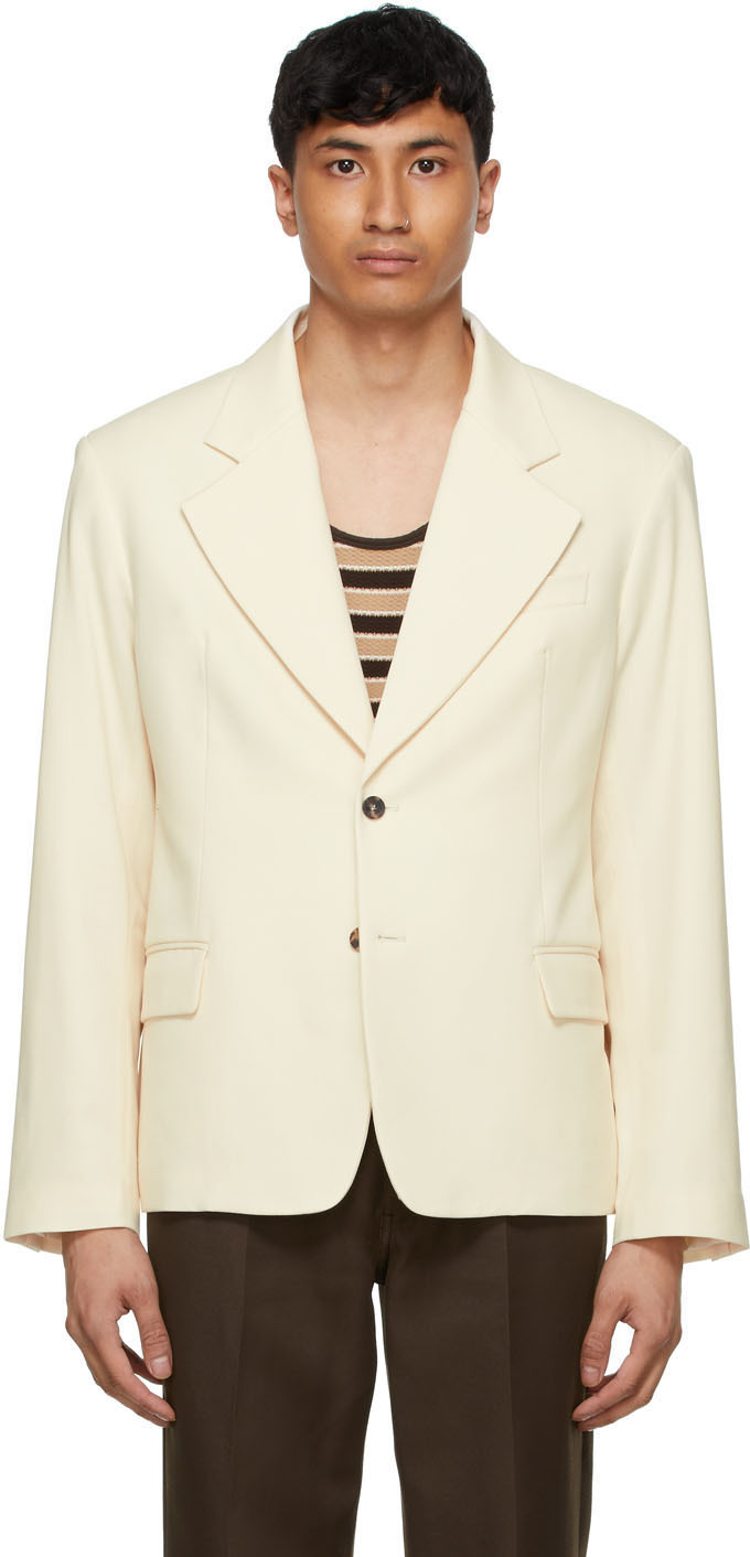 ssense blazer off white