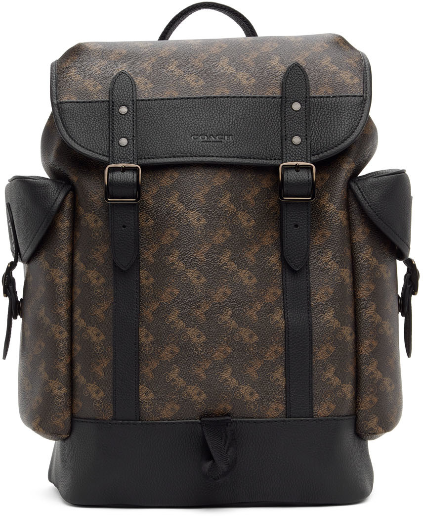 Coach 1941: Brown & Black 'Horse & Carriage' Hitch Backpack | SSENSE