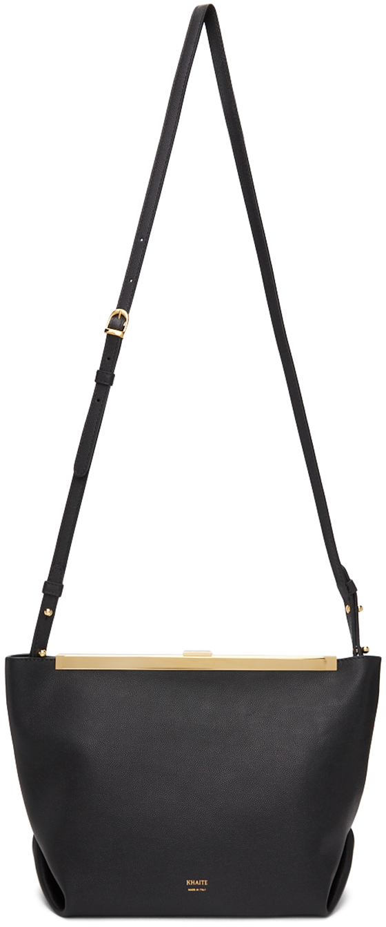 KHAITE: Black 'The Augusta' Crossbody Bag | SSENSE Canada