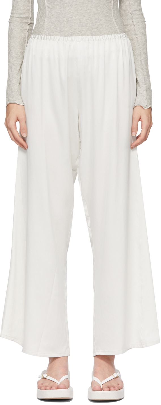 Baserange Grey Silk Mir Lounge Pants | Smart Closet