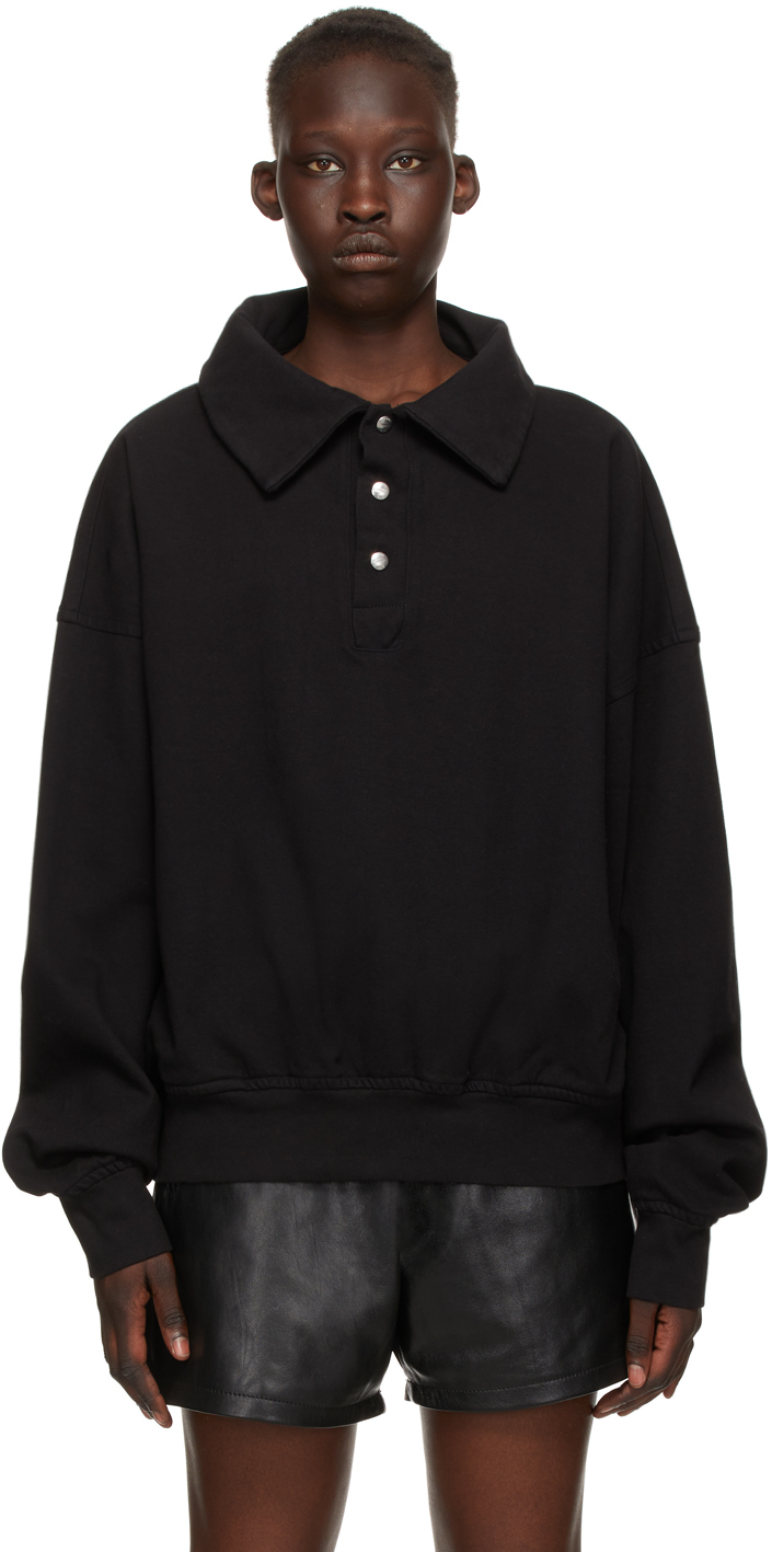 Rhude Black Rhacer Ivy Sweatshirt In 0015 Black
