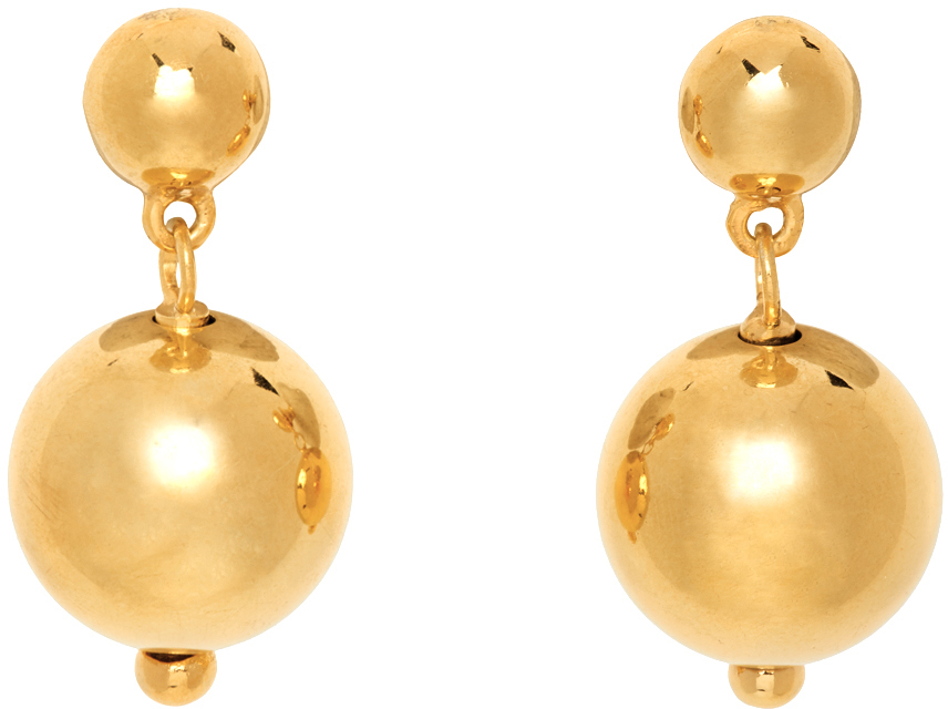 Sophie Buhai: Gold Ball Drop Earrings 