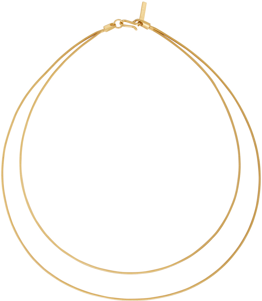 Sophie Buhai: Gold Double Diana Necklace | SSENSE