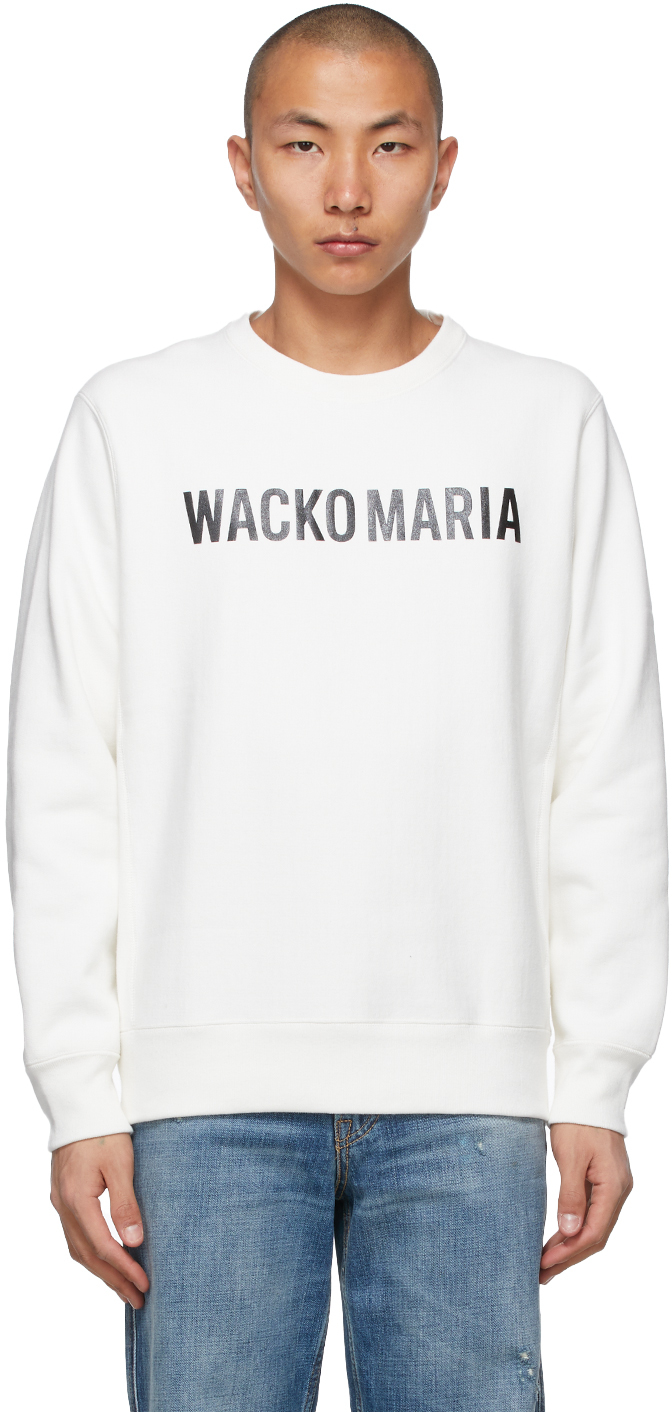 WACKO MARIA: White (Type-2) Sweatshirt 