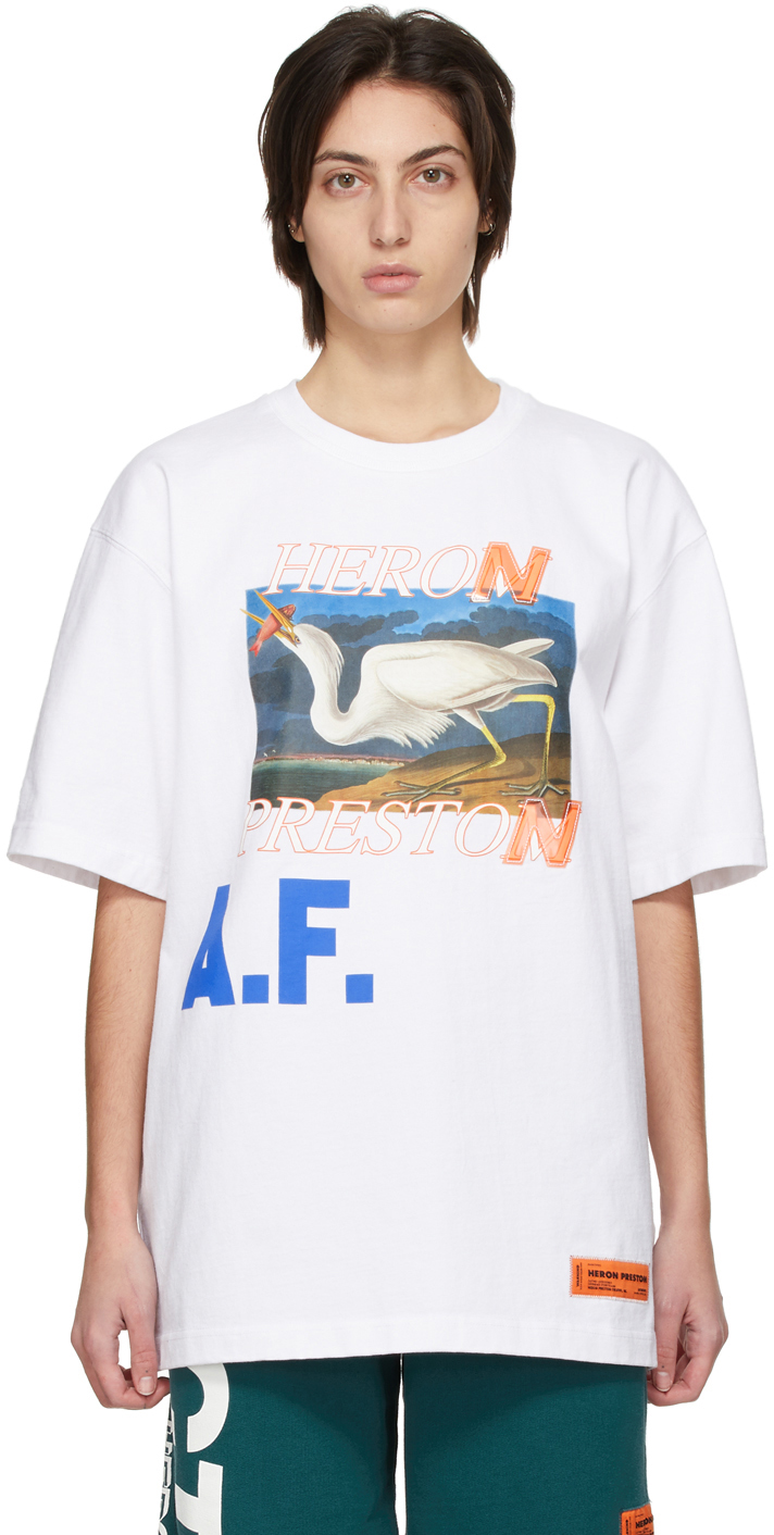 Heron Preston White Heron A.F. T-Shirt