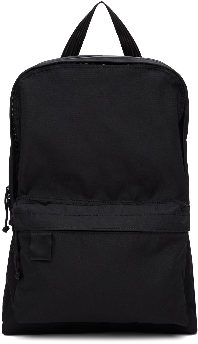 N.Hoolywood Black Nylon Canvas Backpack SSENSE