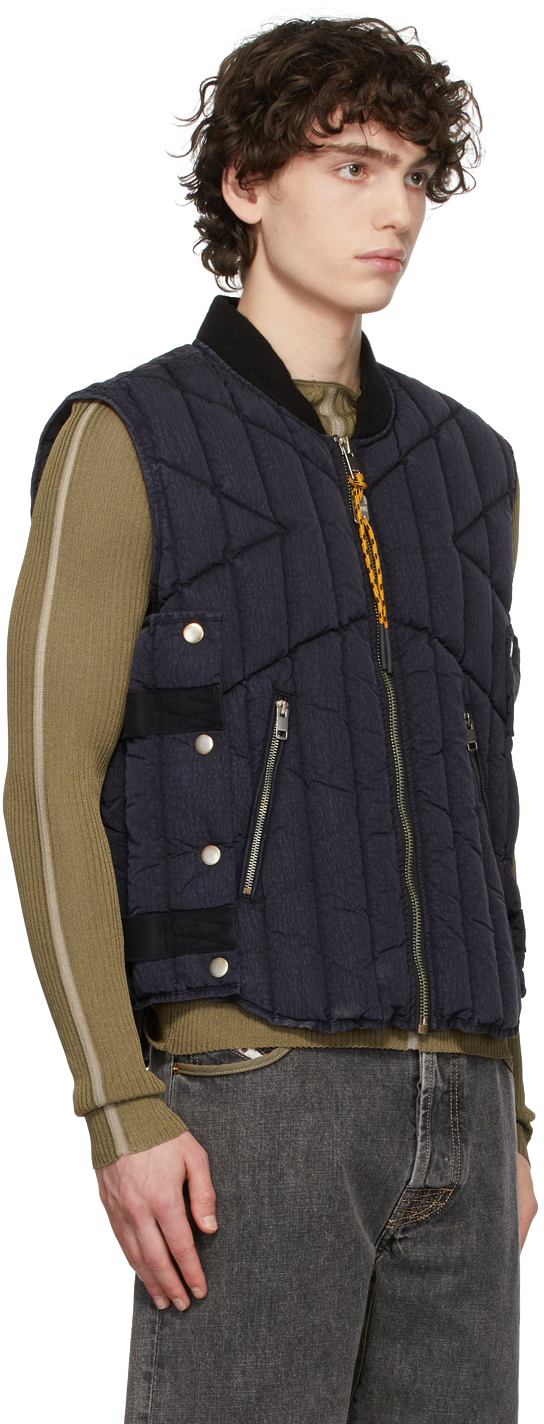 Diesel Navy Down J Haw Vest | Smart Closet