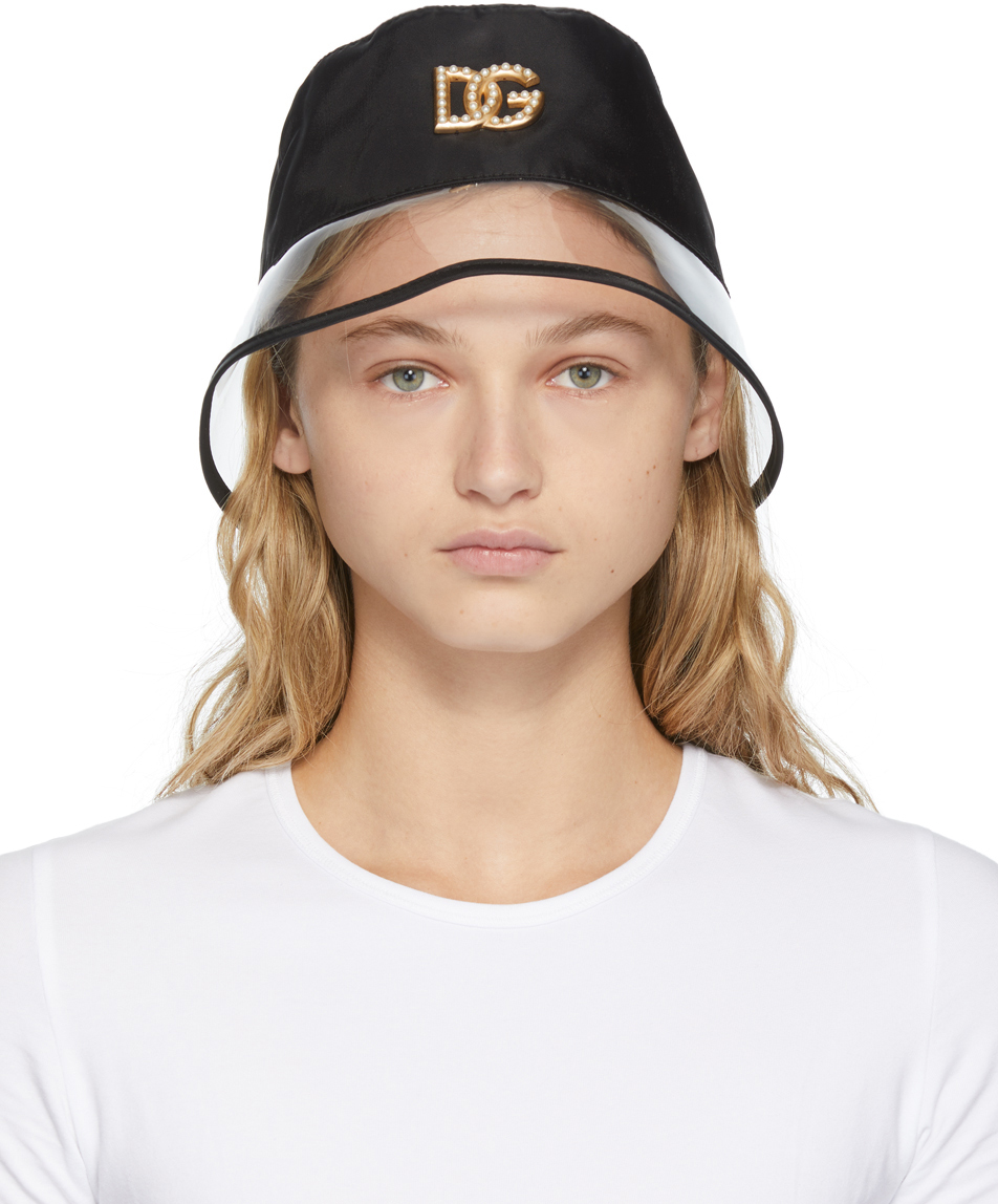 Dolce & Gabbana: Nylon & PVC Logo Bucket Hat | SSENSE UK