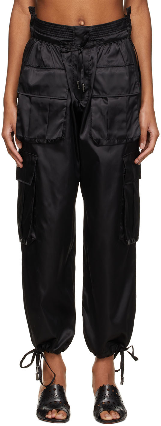 satin cargo trousers