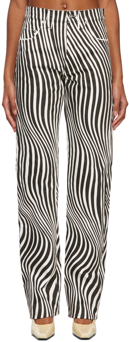 Kwaidan Editions Black & White Over Printed Jeans