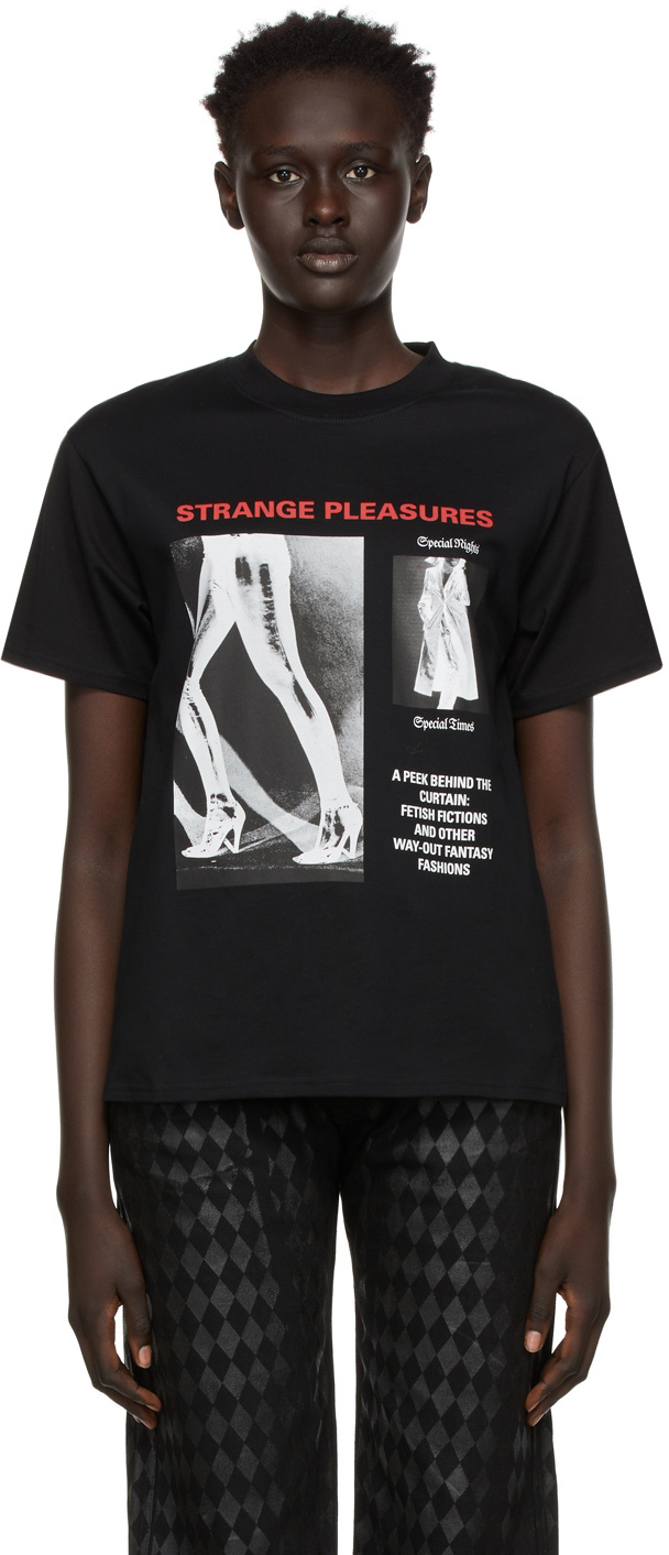 Kwaidan Editions Black Strange Pleasures T-Shirt | Smart Closet