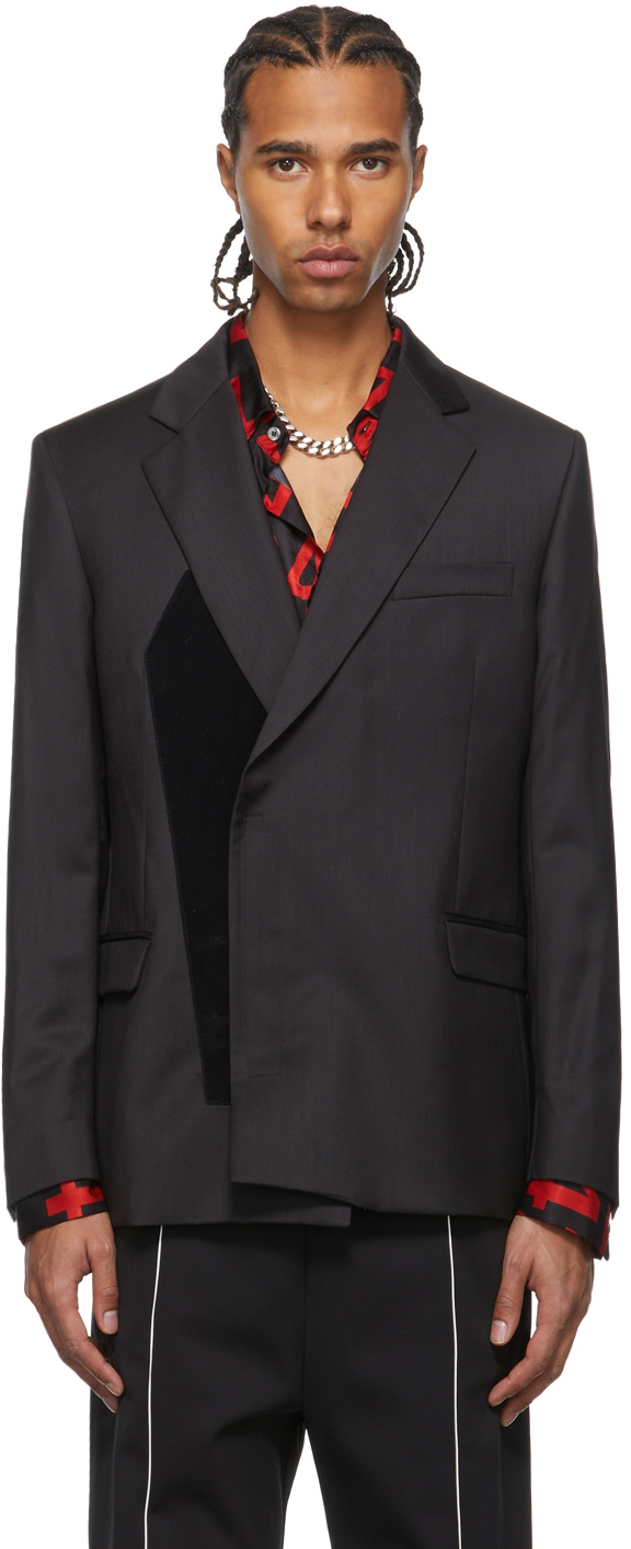 424 Grey Tailored Velcro Blazer | Smart Closet